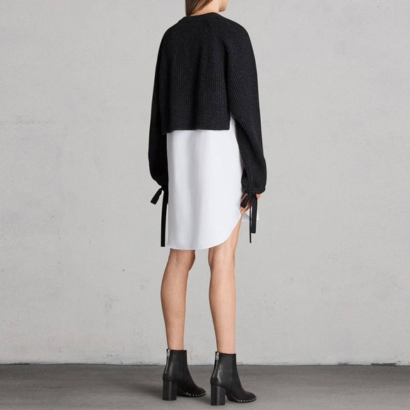 All Saints Black Sura Jumper Wool sweater - Size Xs - Picture 2 of 7